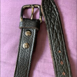 Handmade One of a kind Buffalo Hide Belt fit 34-38